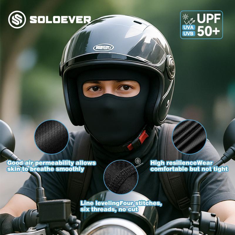 SOLOEVER Full Mask is a sun protection head covering for outdoor activities, providing UPF50+ UV protection. Ideal for outdoor activities.
