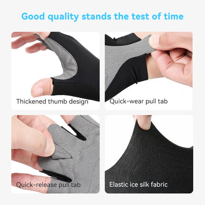 SOLOEVER Cycling Gloves, Impact-Reducing Gel Gloves, Fitness Gloves with Wrist Support, for Outdoor Sports, Cycling and Fitness
