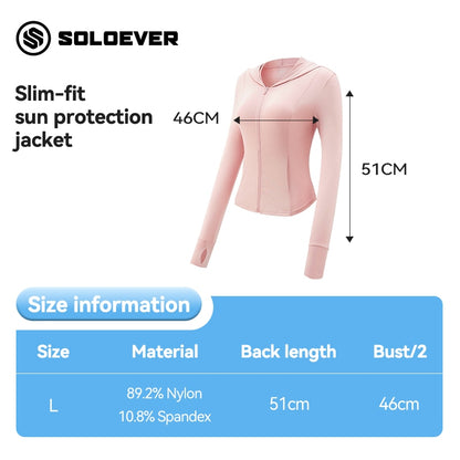 SOLOEVER UPF50+ sun protection clothing is cool, comfortable, lightweight, breathable, and protects against UV rays