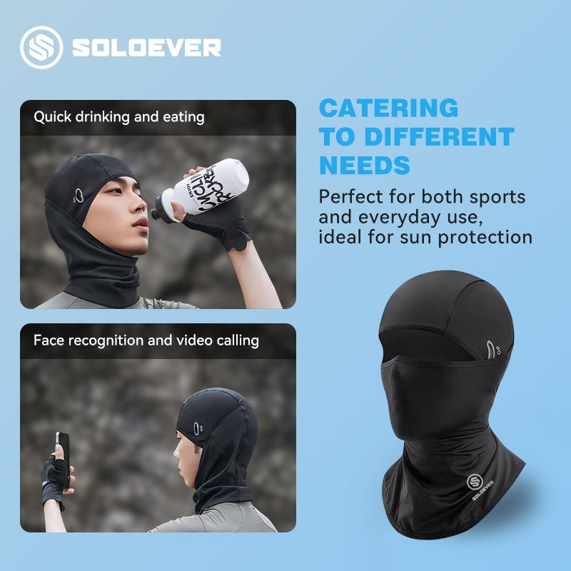 SOLOEVER Full Mask sun protection balaclava effectively protects against UV rays, ideal for outdoor activities