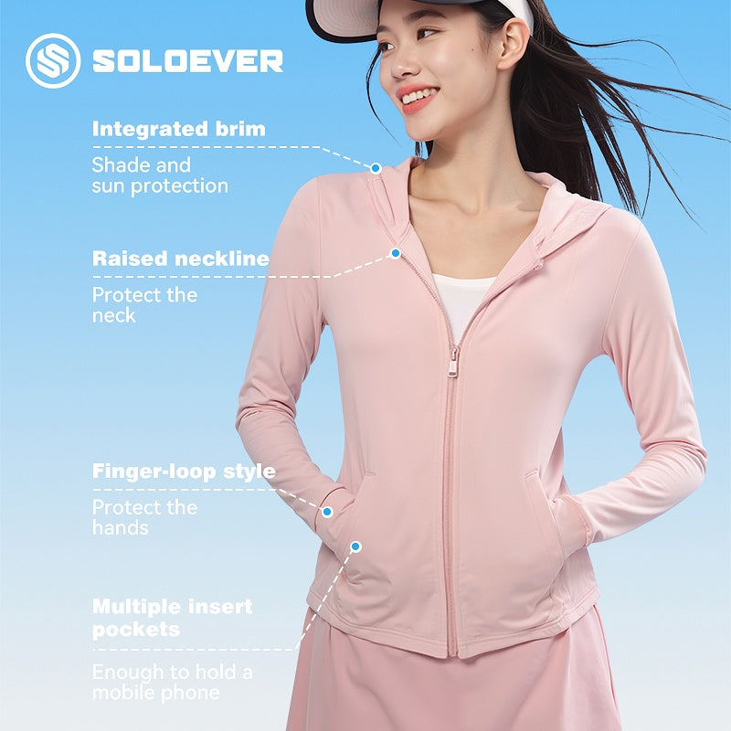 SOLOEVER UPF50+ sun protection clothing is cool, comfortable, lightweight, breathable, and protects against UV rays