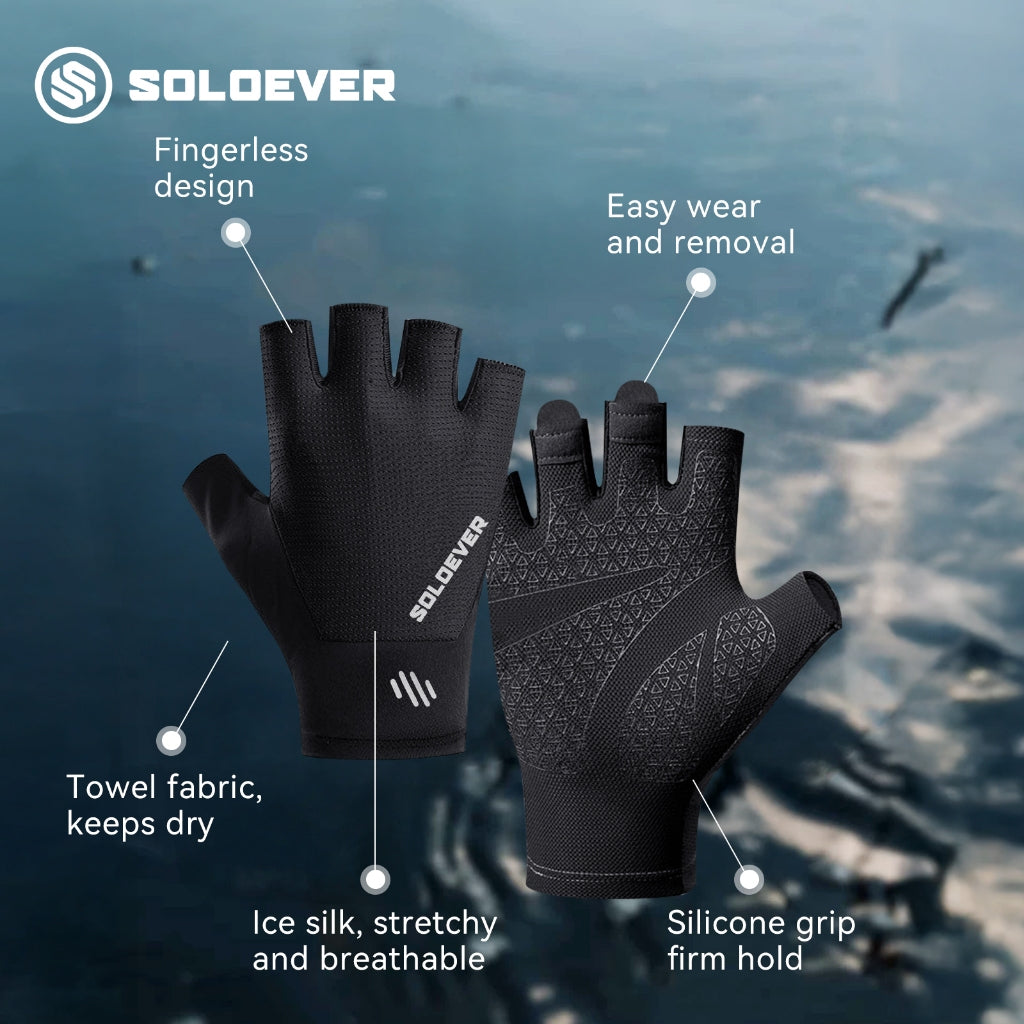 SOLOEVER Motorcycle Gloves, UV Protection, Cycling, Outdoor Sports, Breathable (2 styles available)