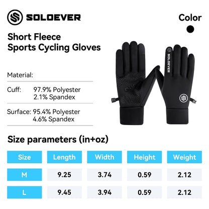 SOLOEVER Motorcycle Gloves, Fishing Gloves, Waterproof, Touchscreen Gloves, Breathable, Highly Flexible