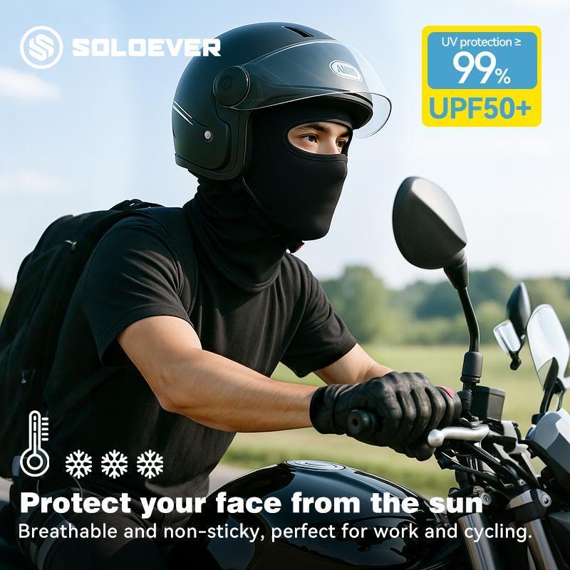 SOLOEVER Full Mask is a sun protection head covering for outdoor activities, providing UPF50+ UV protection. Ideal for outdoor activities.