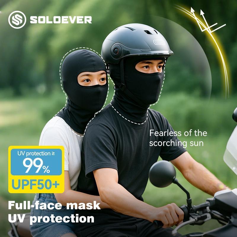 SOLOEVER Full Mask is a sun protection head covering for outdoor activities, providing UPF50+ UV protection. Ideal for outdoor activities.
