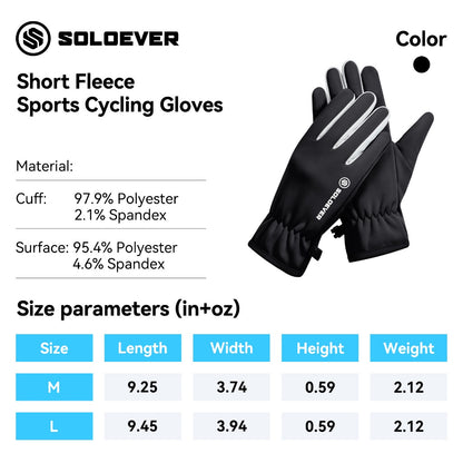 SOLOEVER Motorcycle Gloves, Fishing Gloves, Waterproof, Touchscreen Gloves, Breathable, Highly Flexible