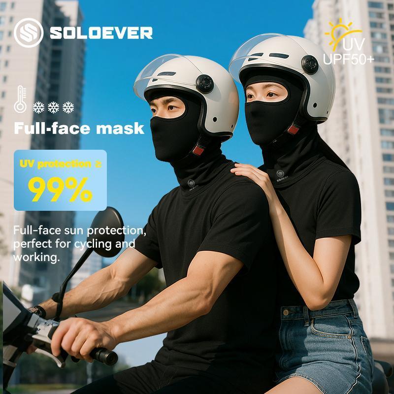 SOLOEVER Full Mask is a sun protection head covering for outdoor activities, providing UPF50+ UV protection. Ideal for outdoor activities.