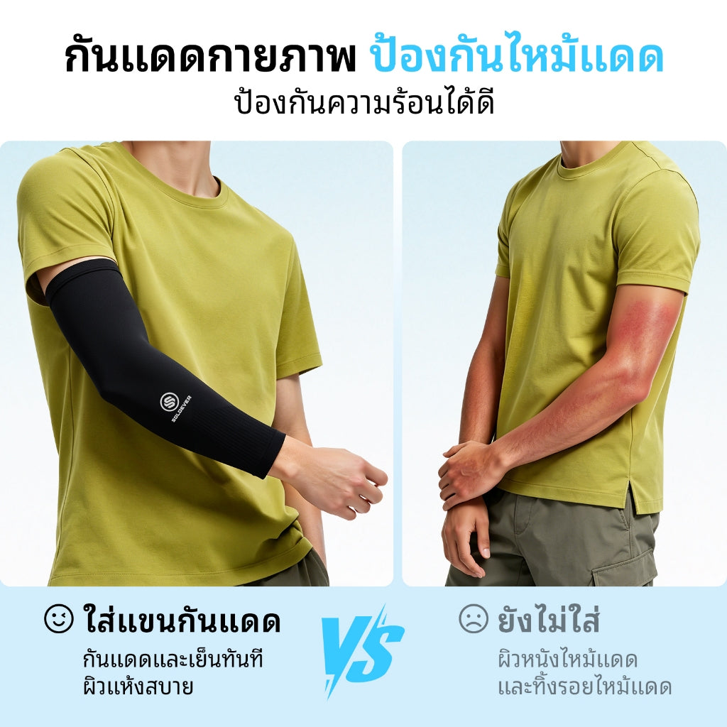 SOLOEVER UPF50+ Sun Protection Arm Sleeves, Breathable Cooling Sleeves for Sports & Outdoor Activities