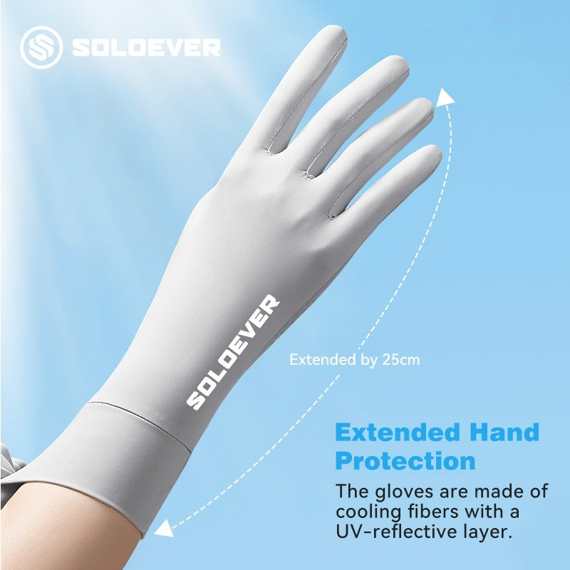 SOLOEVER UV Protection Motorcycle Gloves for Outdoor Use, Breathable, Touchscreen Compatible.