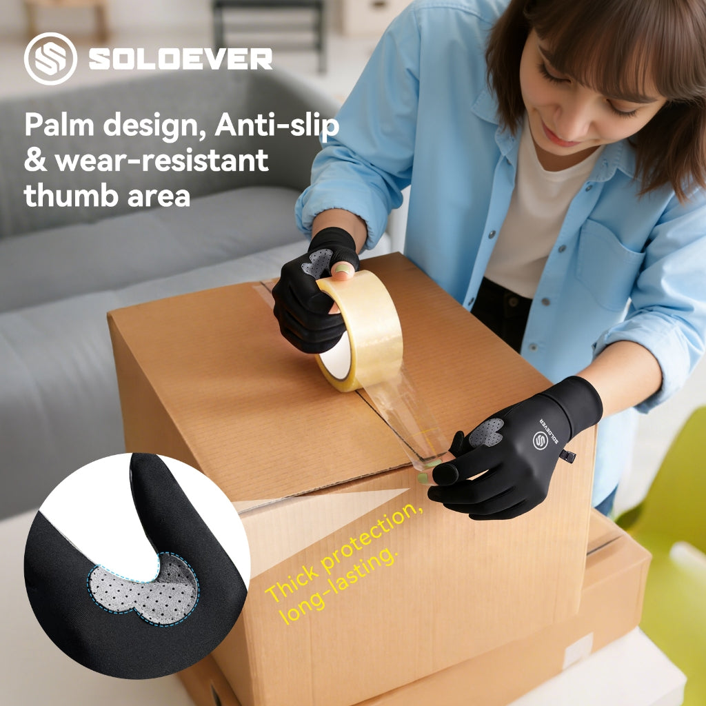 SOLOEVER Cycling Gloves, Half-finger Motorcycle Gloves, Sun Protection, UV Protection UPF50+