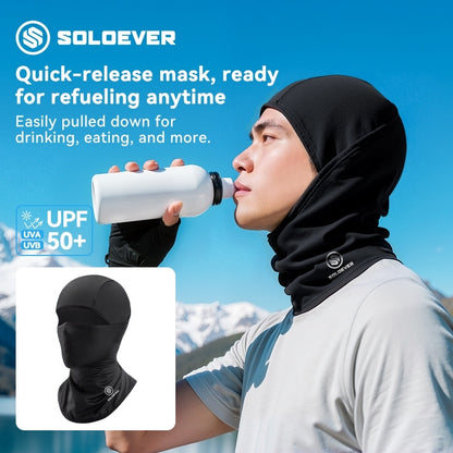 SOLOEVER Full Mask sun protection balaclava effectively protects against UV rays, ideal for outdoor activities