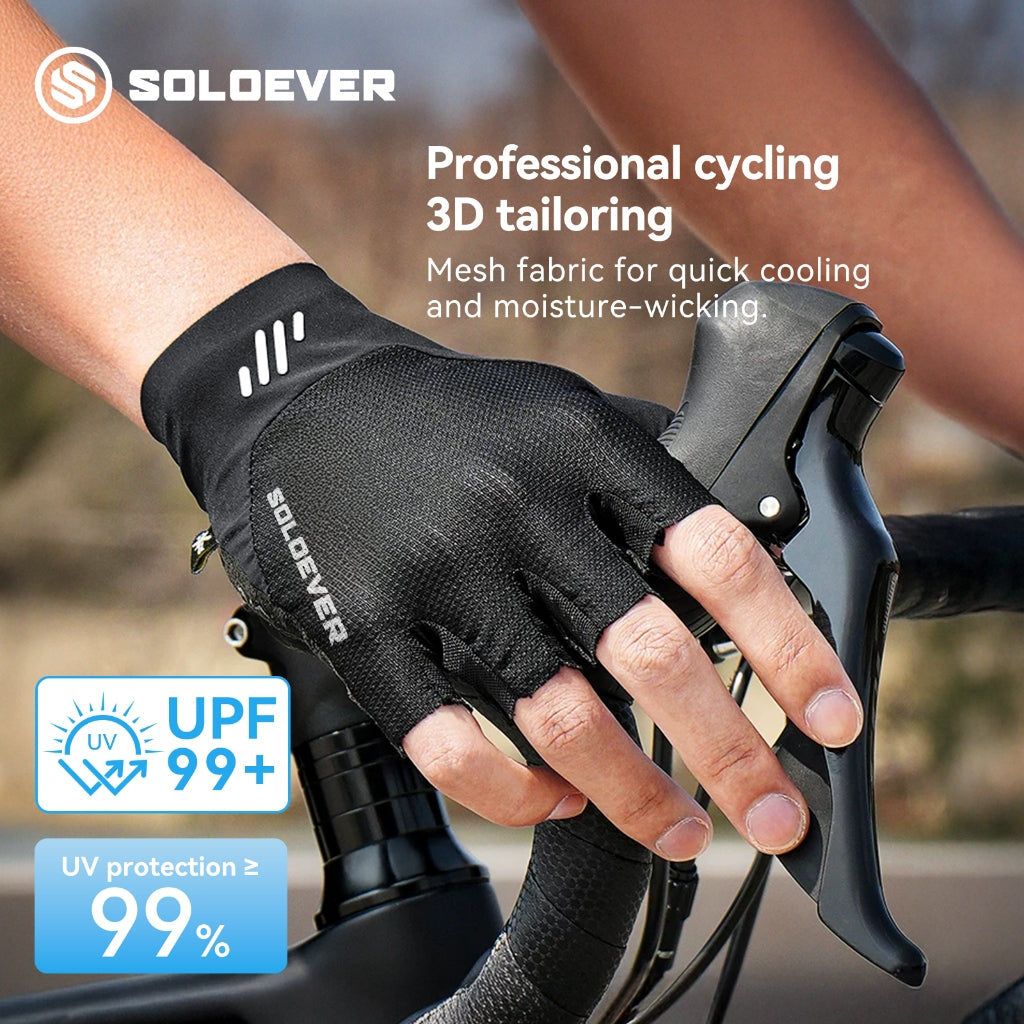 SOLOEVER Motorcycle Gloves, UV Protection, Cycling, Outdoor Sports, Breathable (2 styles available)