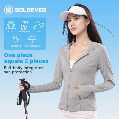 SOLOEVER UPF50+ sun protection clothing is cool, comfortable, lightweight, breathable, and protects against UV rays