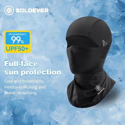 SOLOEVER Full Mask sun protection balaclava effectively protects against UV rays, ideal for outdoor activities