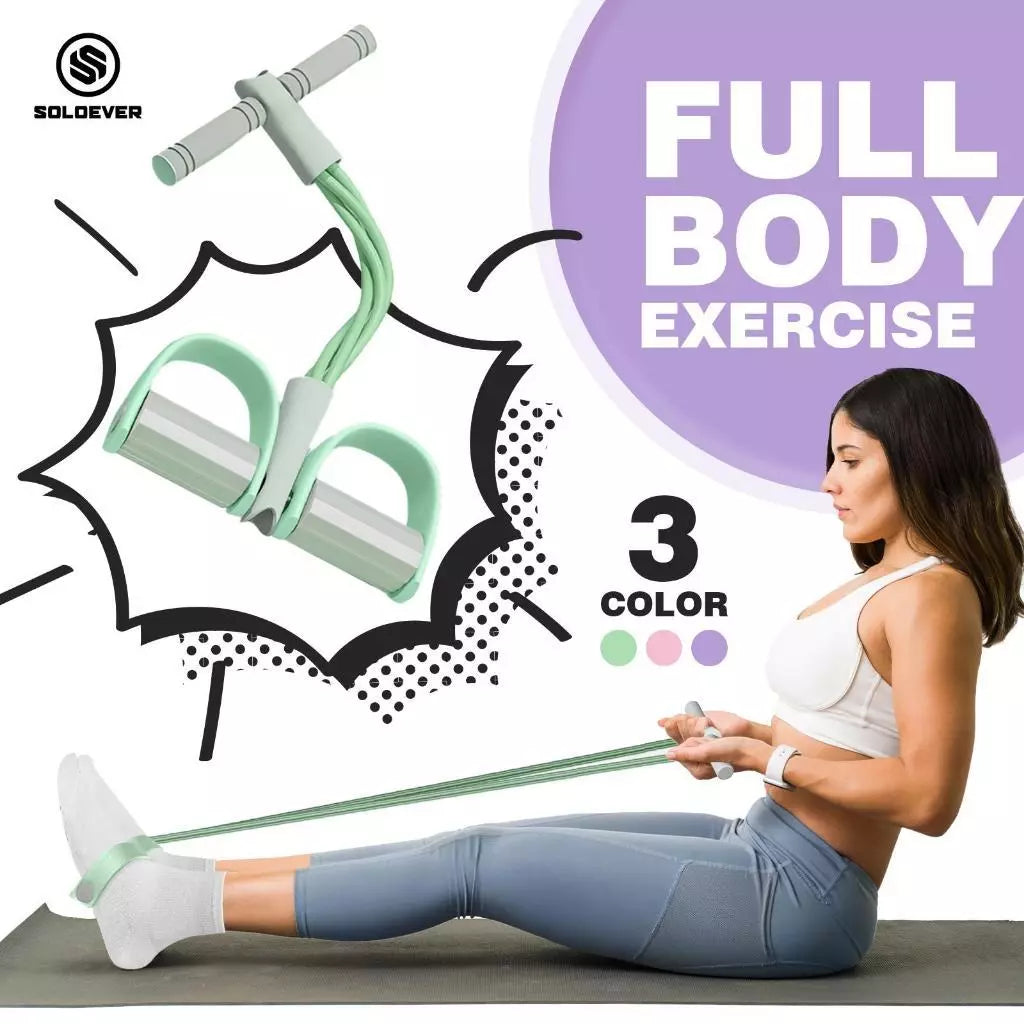 Soloever Resistance Band, Home Fitness Exercise Band for Full Body Strength Training, Butt Leg Arm Workout
