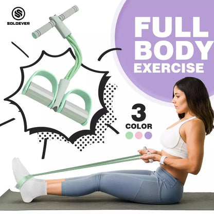 Soloever Resistance Band, Home Fitness Exercise Band for Full Body Strength Training, Butt Leg Arm Workout