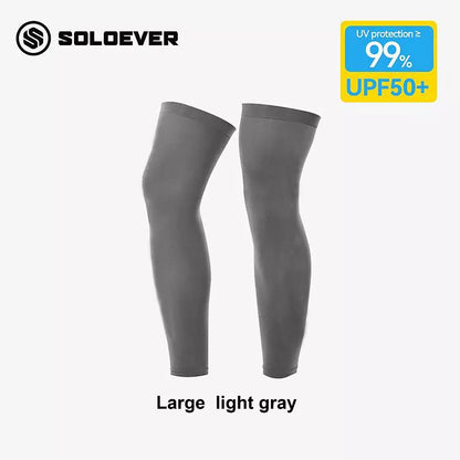 SOLOEVER Leg Sleeves, Cycling Leg Covers, UV UPF50+, Sports Knee Pads, Outdoor Leggings