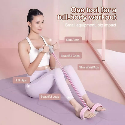 Soloever Resistance Band, Home Fitness Exercise Band for Full Body Strength Training, Butt Leg Arm Workout