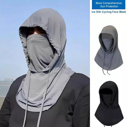 Soloever UPF50+ Sun Protection Face Mask, Breathable Ice Silk UV Protection Neck Cover for Cycling Fishing Outdoor Sports