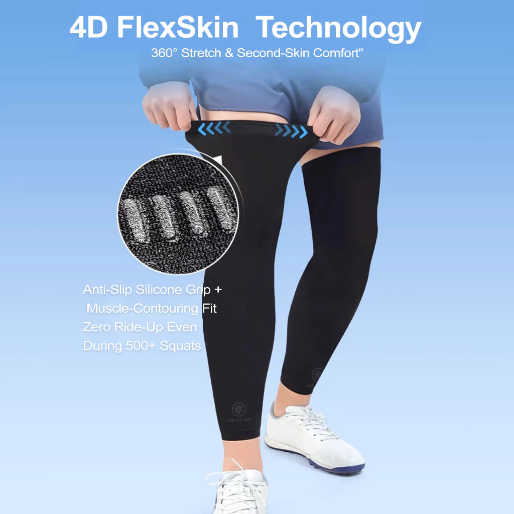 SOLOEVER Leg Sleeves, Cycling Leg Covers, UV UPF50+, Sports Knee Pads, Outdoor Leggings