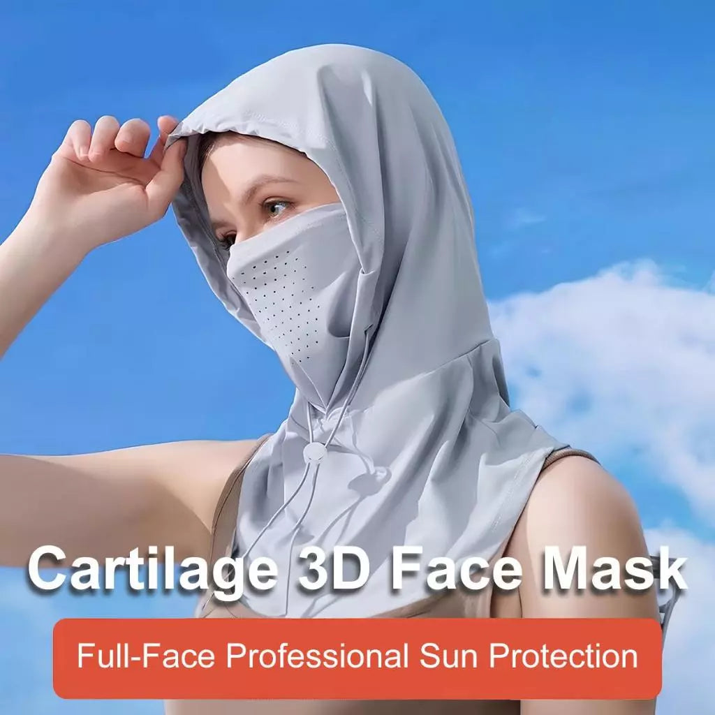 Soloever UPF50+ Sun Protection Face Mask, Breathable Ice Silk UV Protection Neck Cover for Cycling Fishing Outdoor Sports