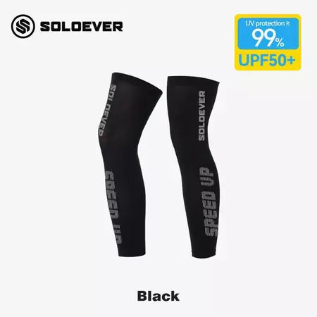 SOLOEVER Leg Sleeves, Cycling Leg Covers, UV UPF50+, Sports Knee Pads, Outdoor Leggings