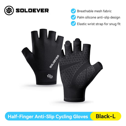 SOLOEVER Motorcycle Gloves, UV Protection, Cycling, Outdoor Sports, Breathable (2 styles available)