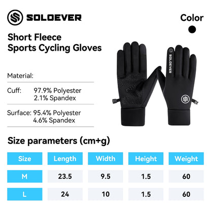 SOLOEVER Motorcycle Gloves, Fishing Gloves, Waterproof, Touchscreen Gloves, Breathable, Highly Flexible