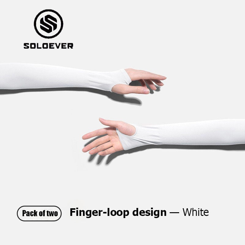 SOLOEVER UPF50+ Arm Sleeves, Sun Protection, 1 Pair, Fine Fabric, Light Blocking