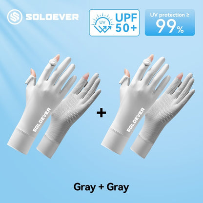 SOLOEVER UV Protection Motorcycle Gloves for Outdoor Use, Breathable, Touchscreen Compatible.