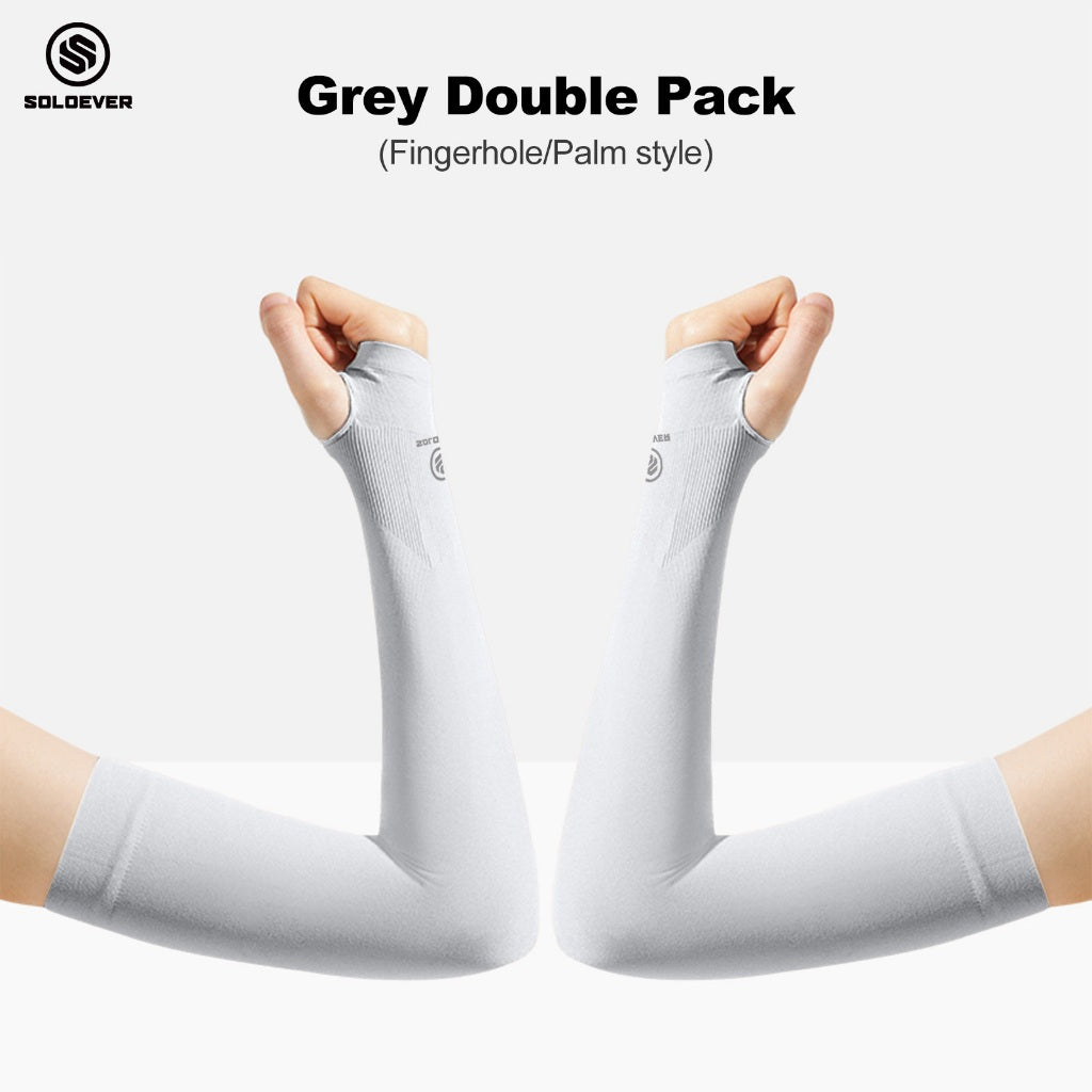 SOLOEVER UPF50+ Arm Sleeves, Sun Protection, 1 Pair, Fine Fabric, Light Blocking