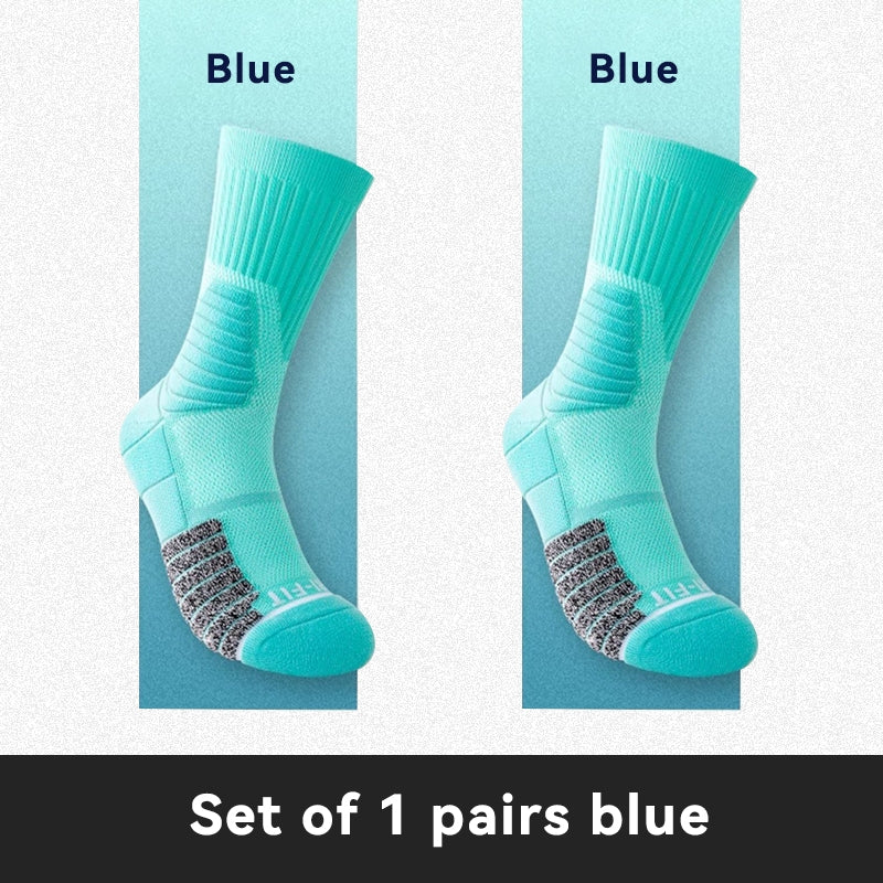 SOLOEVER long canvas athletic socks for men and women, ideal for running and exercise. They are non-slip, soft, comfortable, breathable