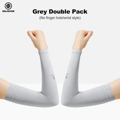SOLOEVER UPF50+ Sun Protection Arm Sleeves, Breathable Cooling Sleeves for Sports & Outdoor Activities