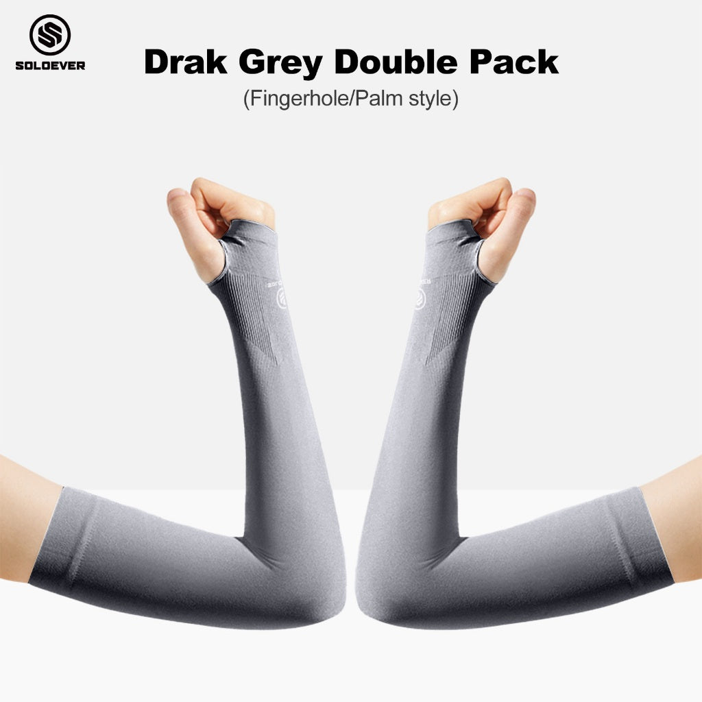 SOLOEVER UPF50+ Arm Sleeves, Sun Protection, 1 Pair, Fine Fabric, Light Blocking