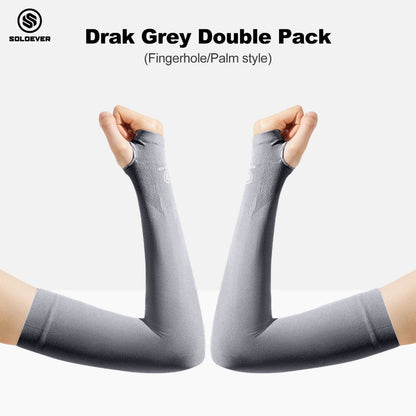 SOLOEVER UPF50+ Arm Sleeves, Sun Protection, 1 Pair, Fine Fabric, Light Blocking