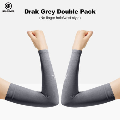SOLOEVER UPF50+ Sun Protection Arm Sleeves, Breathable Cooling Sleeves for Sports & Outdoor Activities