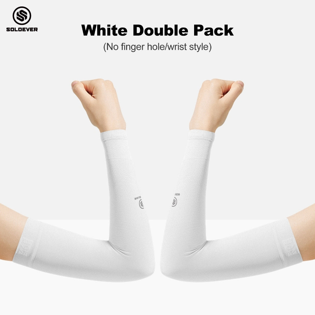 SOLOEVER UPF50+ Sun Protection Arm Sleeves, Breathable Cooling Sleeves for Sports & Outdoor Activities