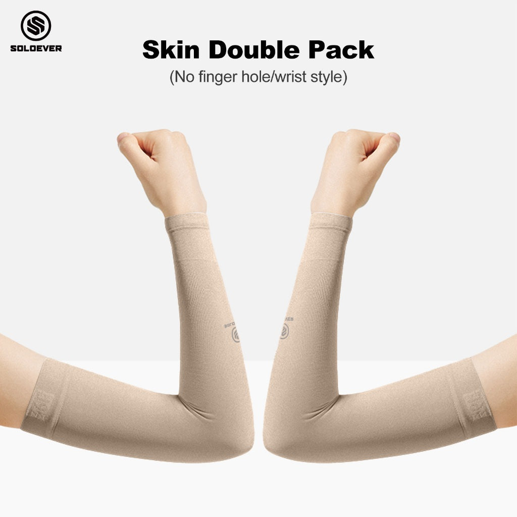 SOLOEVER UPF50+ Arm Sleeves, Sun Protection, 1 Pair, Fine Fabric, Light Blocking
