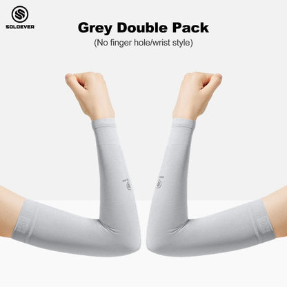 SOLOEVER UPF50+ Arm Sleeves, Sun Protection, 1 Pair, Fine Fabric, Light Blocking
