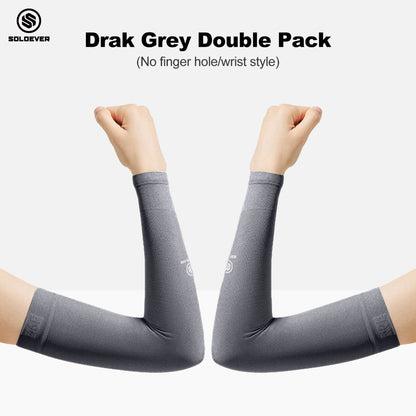 SOLOEVER UPF50+ Arm Sleeves, Sun Protection, 1 Pair, Fine Fabric, Light Blocking