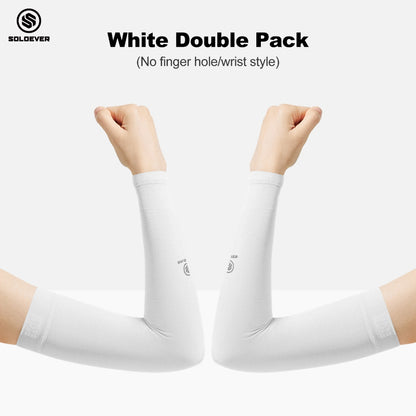 SOLOEVER UPF50+ Arm Sleeves, Sun Protection, 1 Pair, Fine Fabric, Light Blocking