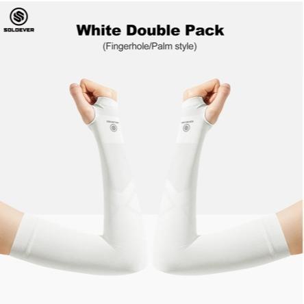 SOLOEVER UPF50+ Arm Sleeves, Sun Protection, 1 Pair, Fine Fabric, Light Blocking