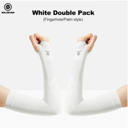 SOLOEVER UPF50+ Arm Sleeves, Sun Protection, 1 Pair, Fine Fabric, Light Blocking