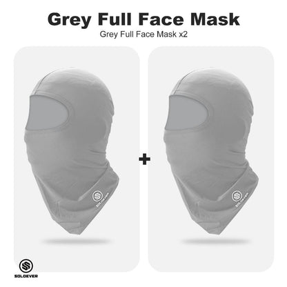 SOLOEVER UPF50+ full-face sun protection sleeve and hood set, breathable, ideal for cycling and outdoor activities