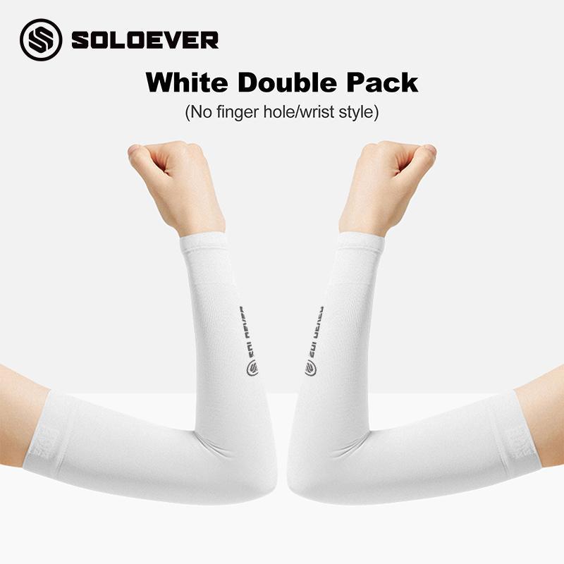 SOLOEVER UPF50+ Arm Sleeves, Sun Protection, 1 Pair, Fine Fabric, Light Blocking