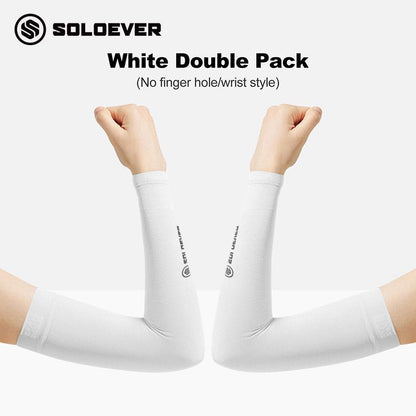 SOLOEVER UPF50+ Arm Sleeves, Sun Protection, 1 Pair, Fine Fabric, Light Blocking