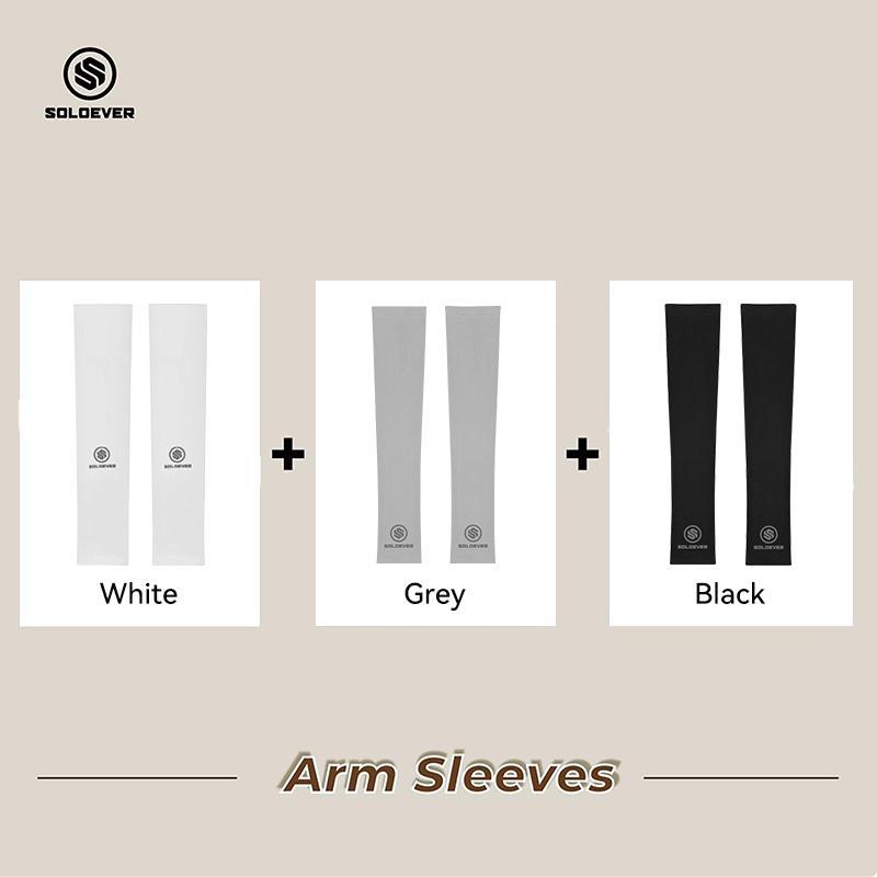 Soloever Arm Sleeves 1 Pair: Summer arm sleeves with finger sleeves, cooling effect for outdoor cycling and sports, exercise, UPF50+