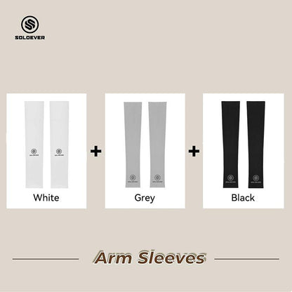 Soloever Arm Sleeves 1 Pair: Summer arm sleeves with finger sleeves, cooling effect for outdoor cycling and sports, exercise, UPF50+
