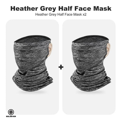 SOLOEVER UPF50+ full-face sun protection sleeve and hood set, breathable, ideal for cycling and outdoor activities